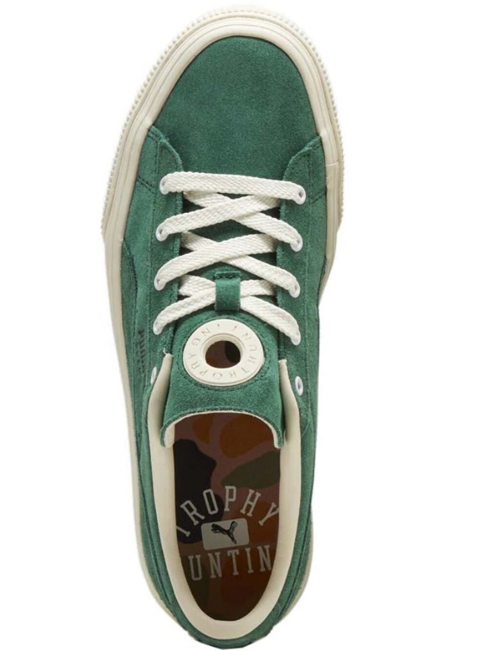 NWOT, Women's SZ 8, Puma Vulc Trophy Hunting Sneakers, Green Suede - Picture 7 of 7